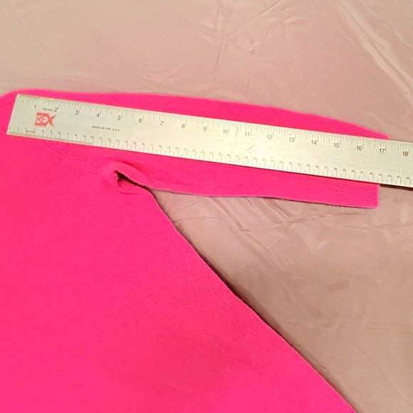 NWOT Talbots 100% Cashmere Audrey 3/4 Sleeve Pink Crew Neck Sweater XS/P $178 - Picture 10 of 10